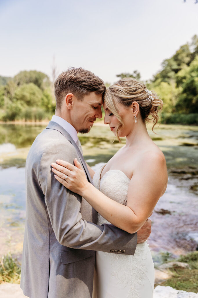 Two people looking at each other