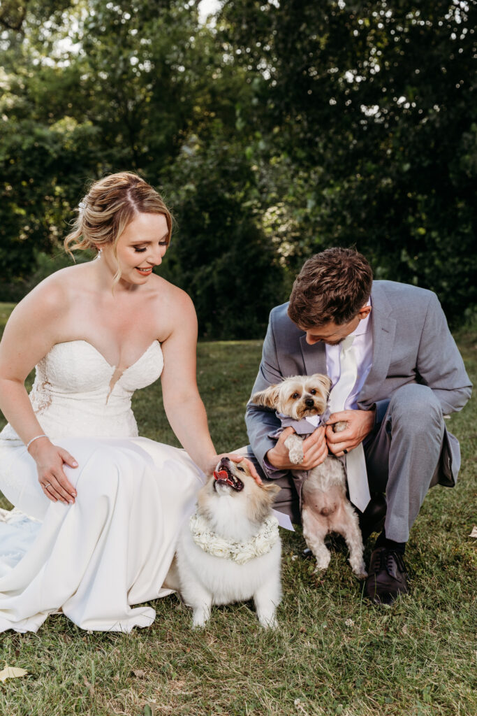 A couple and a dog